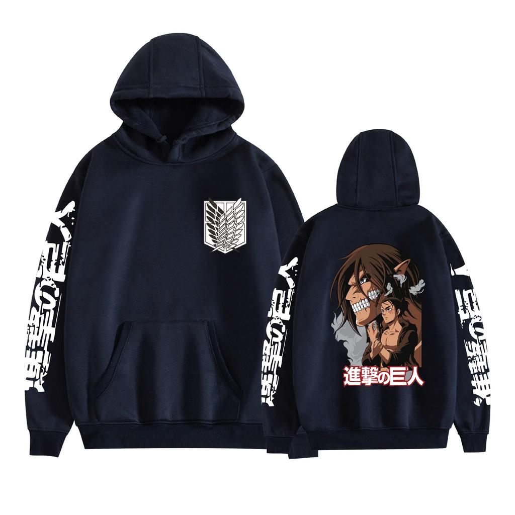 Attack on Titan Mens Hoodie Sweatshirt CARTOON Hoodie Pullover Unisex Oversized Sweatshirt