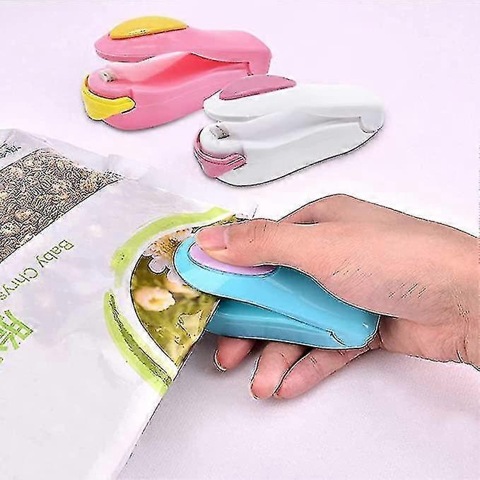 Mini Bag Sealer,tomicy 3pcs Bag Sealer, Hand Pressure Mini Heat Sealing Machine Impulse Sealer Seal Packing Plastic Bagsmini Food Sealer For Plastic B