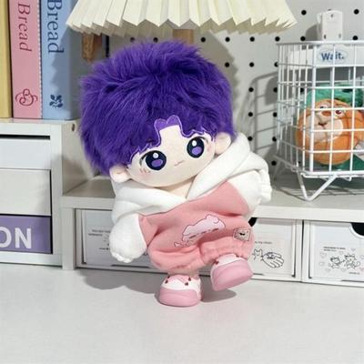 Ensemble de vêtements de poupée en coton multicolore Vêtements de poupée sans attribut Vêtements de poupée en peluche Cadeau pour enfant