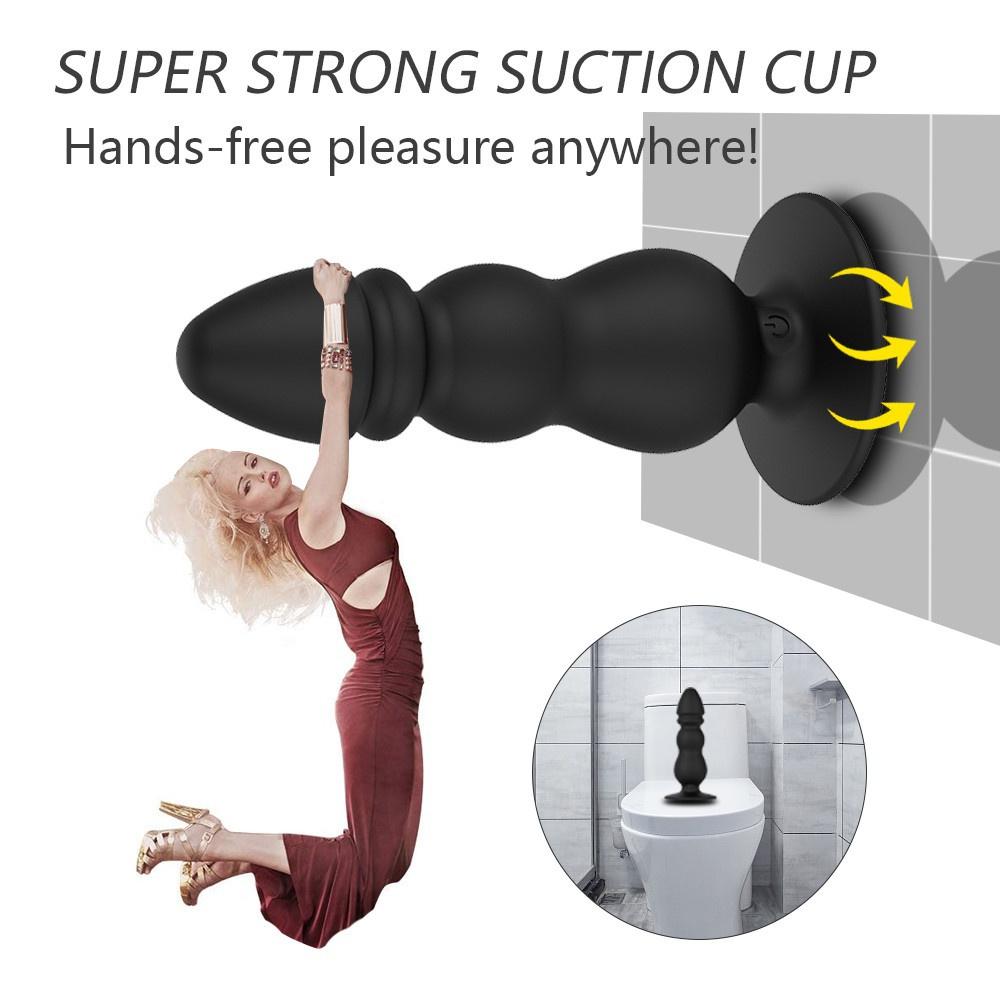 10 Speeds Wireless Remote Anal Dildo Male Prostate Massager Strong Sucker Unisex G-spot Stimulator Anus Penis Vibrator Sex Toys