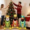 Party Balloons 3 Pieces King Shape Standing Holiday Supplies Inflatable Holiday Balloons for Party Planners Christmas Home Shop
