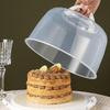 Cake Carrier with Lid and Handle Dustproof Round Cake Cover Portable Cake Box for Doughnuts Camping Desserts Cookies Dishes
