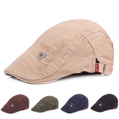Cotton Forward Cap Men's Beret Casual Sun Hat  Duck Tongue Cap Female Cap