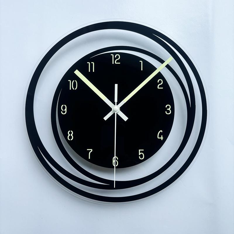 Nordic Simple Living Room Decorative Acrylic Wall Clock - No Drilling Needed, Large Hanging or Table Clock