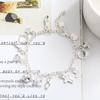European & American Fashion 925 Sterling Silver-Plated Thirteen Charm Beaded Women's Bracelet