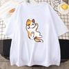 Cute Printed Cat Pattern T-shirt for Women New Summer Fashion T-shirt Harajuku Style Beautiful Pink Tops Women Korean Version