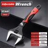 Durable Metal Adjustable Wrench Large Open Clamp Wrench Bathroom Wrench Non-Slip Grip Plumbing Repair Tool Hand Repair Tool