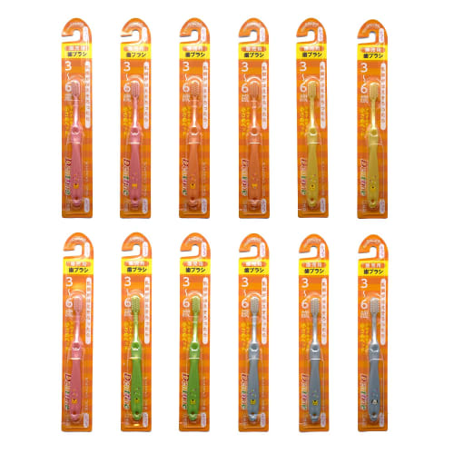 

[.co.jp Exclusive] BULK LIFE Dentfine Junior Children s Toothbrush, for Preschoolers (Ages 3-6), 12-Pack