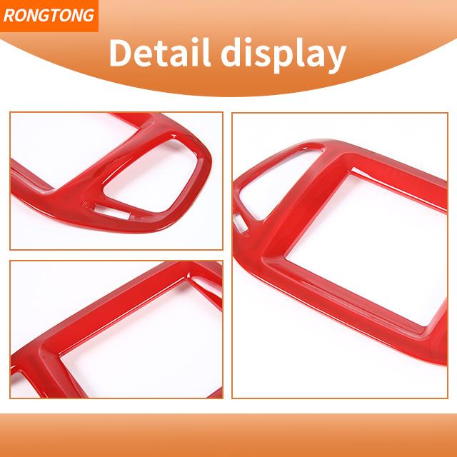 High-quality Navigation GPS Panel Trim Dashboard Console Decoration Ring for Jeep Compass 8.4 Inch Screen 2017-2020