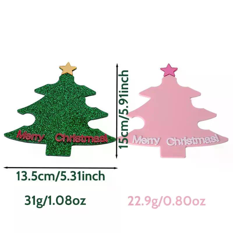 Christmas Tree Nail Art Display Card Board Manicure Nailfie Disc Nail Salon Accessory Nail Tech Photo Prop Nail Photography