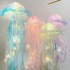 1PC Nowa gradientowa meduza świetlna dekoracja LED Light Festival Pendant Courtyard Lighting Handmade Light Mała lampka nocna