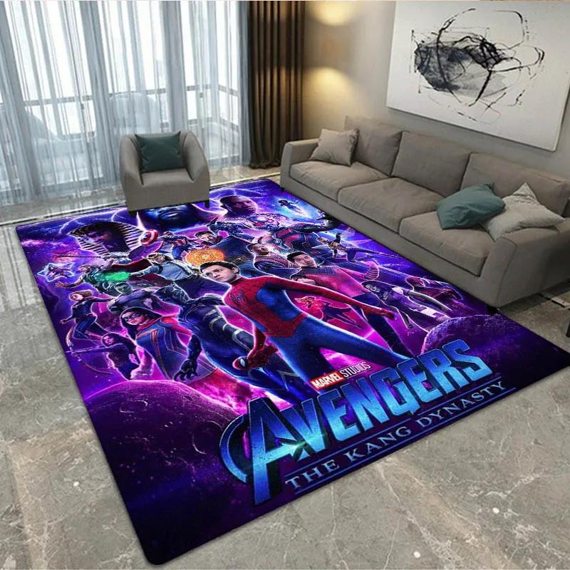 3D The Avengers Cartoon printed Carpet Living Room Bedroom Carpet Non-slip carpet home bedroom decor area rug Birthday Gift