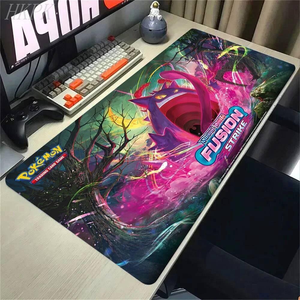 XXL Play Mat Laptop Black Gaming Accessories Mouse Pad Japan Anime Keyboard Rug PC Ppokemon Gengar Mousepad Gamer Keyboard Rug
