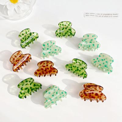 Sweet And Delicate 3CM Mini Arc Small Hair Clip Simple Colorful Acetic Acid Shark Clip Hair Accessories For Woman Girls