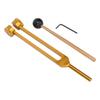 128HZ Tuning Fork Set for Healing Stress Relief Aluminum Alloy Medical Tuning Fork with Hammer for