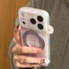 Full Screen Purple Striped Plaid Green Love Bracket for 17promax Mobile Phone Case Iphone1615 Protective Case