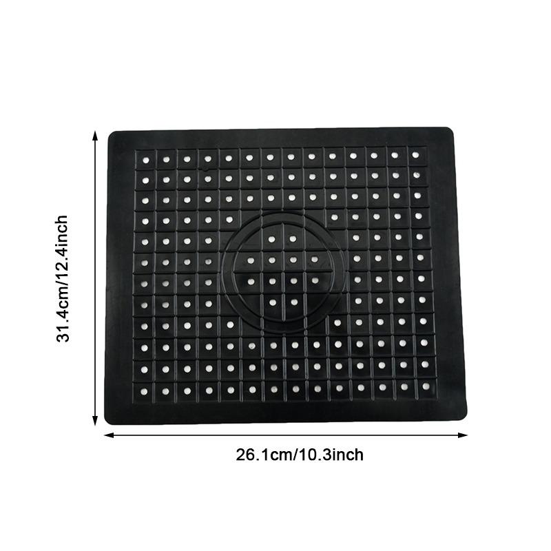 Quick Drain Kitchen Table Anti Slip Soft Rubber Sink Mat Drying Dishes Heat Insulation Protector Multifunctional Bathroom Home