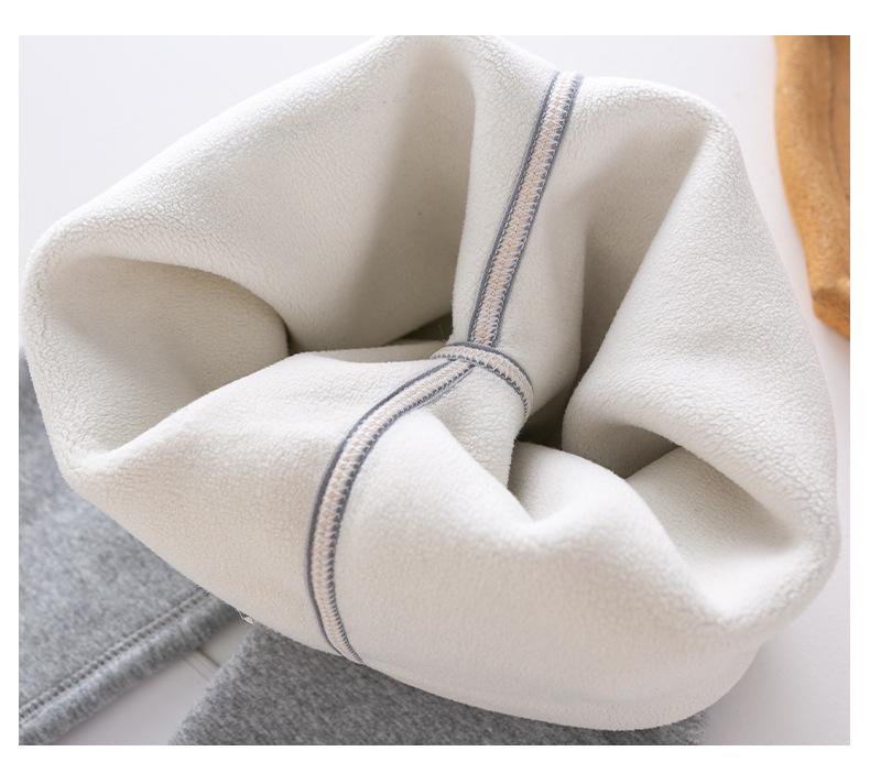 2025 Autumn/Winter Seamless Fleece-Lined Children's Leggings - Fashionable and Thickened for Girls