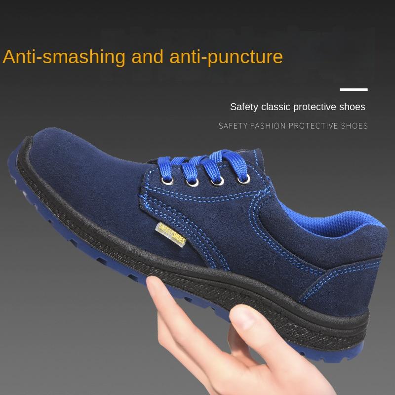 Labor Insurance Shoes Men's Anti-smashing and Anti-piercing Lightweight Wear-resistant Electric Welding Protective Safety Work Shoes