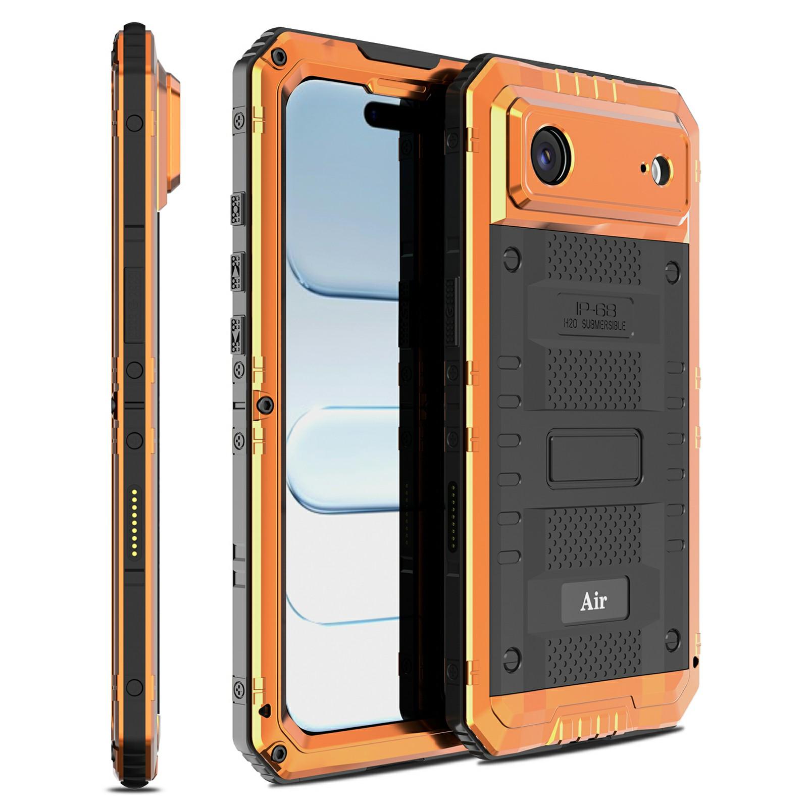 

IP68 Waterproof Phone Case for iPhone Air Metal + Silicone Cover with Screen Protector