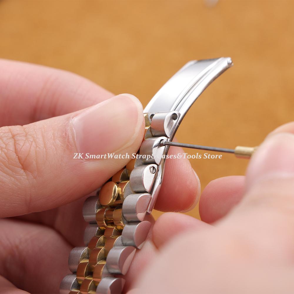 Stal nierdzewna Pasek do zegarka dla Rolex 20mm dla Wodnego Ducha Opaska na nadgarstek Zakrzyńczony koniec Srebrny Złoty Bransoleta Mężczyźni Kobiety Sportowy Pasek do zegarka