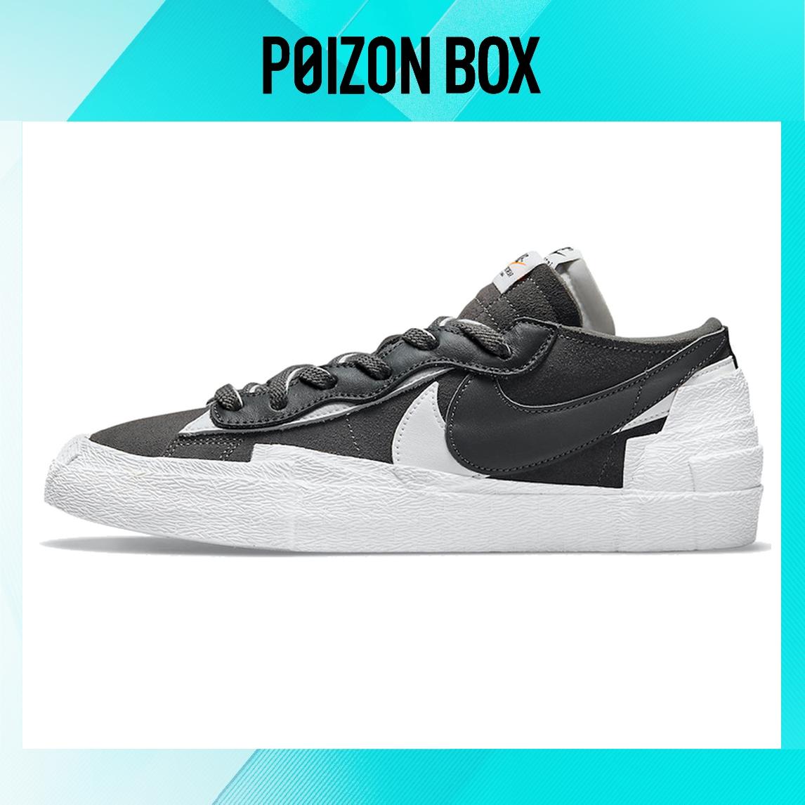 

кроссовки Sacai x Nike Blazer Low Dark Grey Black/White Skate shoes Unisex DD1877-002