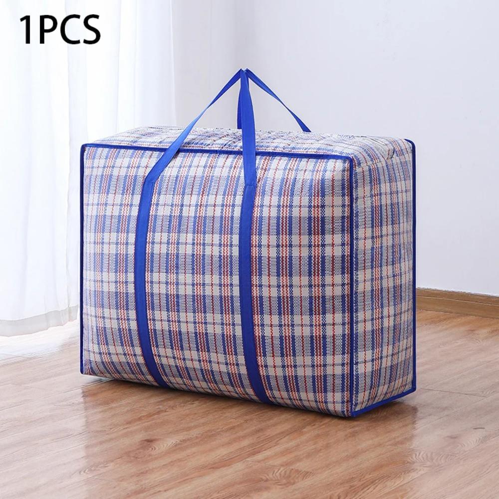Extra large hand-held folding travel bag thickening large capacity waterproof luggage storage bag, moving packing  woven bag