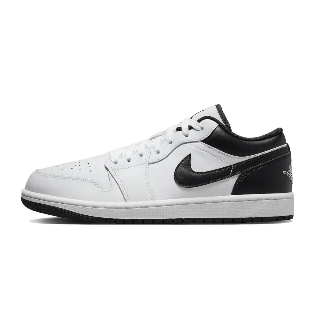 Jordan Air Jordan 1 Low Top Skateboard Shoes Unisex Black 553558-132(Team162-)