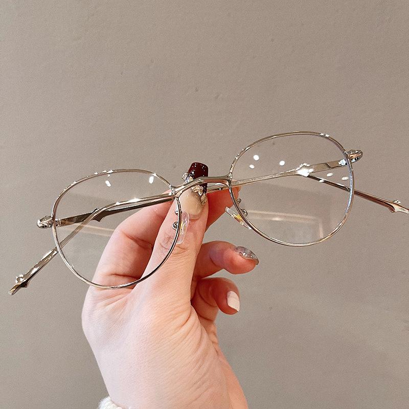 New Stylish Round Blue Light Blocking Glasses for Women High Quality Computer Eyeglasses Frame