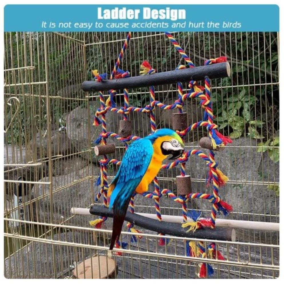 

Хлопковая веревка для попугая, сетка для скалолазания, клетка для птиц, легкий коврик из морских водорослей