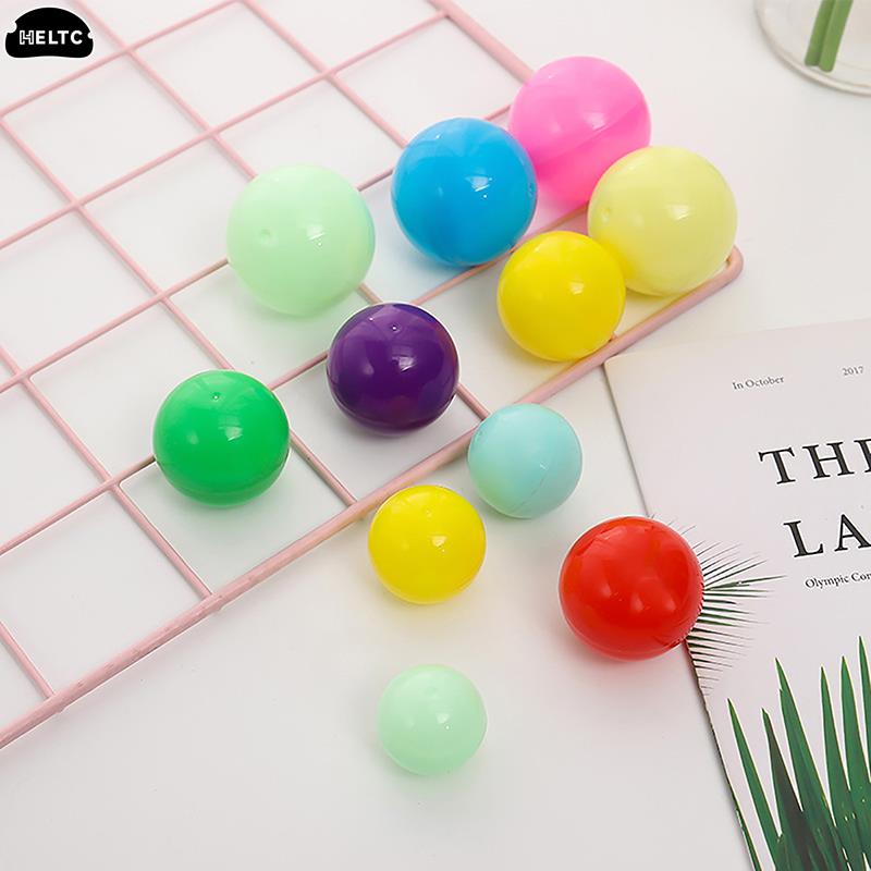 50pc Mini 28/32MM Clear Transparency Plastic Capsule Toy Surprise Ball Tiny Container Making Things Model Gashapon toy Random