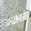 Dahlia Flower Linen Tablecloth 130x210 (2 Colors)