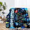 Game Controller Theme Printed Blanket - Perfect for Couch, Bed, Travel & Outdoor Use | Machine Washable, Cozy & Durable.