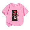 Kids Boys Girls 100% Cotton Crew Neck Short Sleeve T-shirt, Cool Vampire Character Graphic Print Casual Soft Breathable Tee for Daily Street Wear Summ