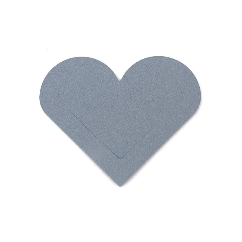 Heart Shaped PU Leather Bookmark Colorful Double Sided Tablet Gift for Book Lovers Readers and Diary Lovers