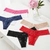 Thong Underwear for Women Bow Mesh Lace Briefs Sweet Lace Seamless Panties Lady