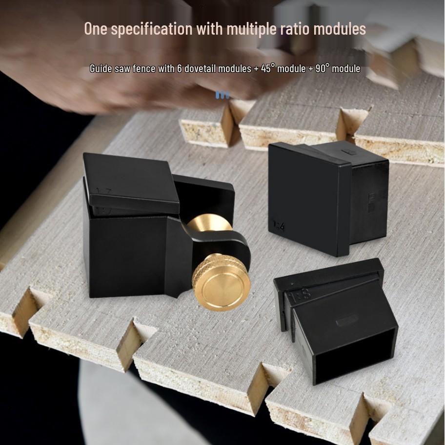 Magnetic Woodworking Dovetail Joint Guide Set: 90° Right Angle Saw & Marking Gauge for DIY Tenon Projects