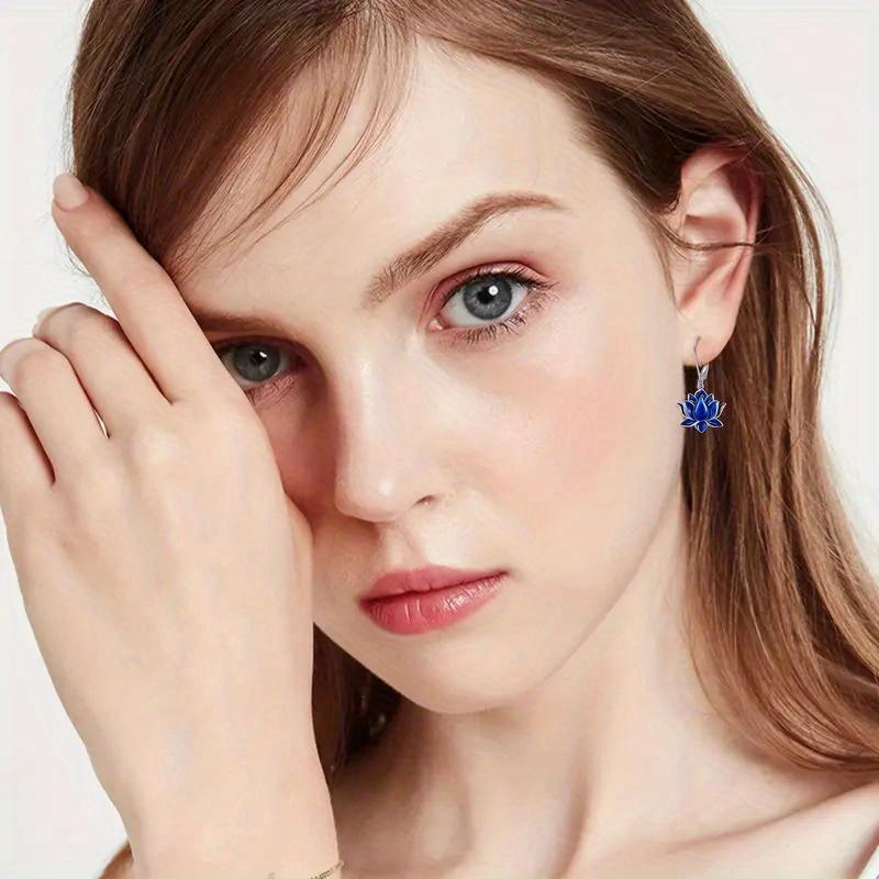 Elegante dames Lotus Hanger Oorbellen - Geschikt voor Dagelijkse Casual Kleding, Werkkleding, Bruiloft, Feest Accessoires