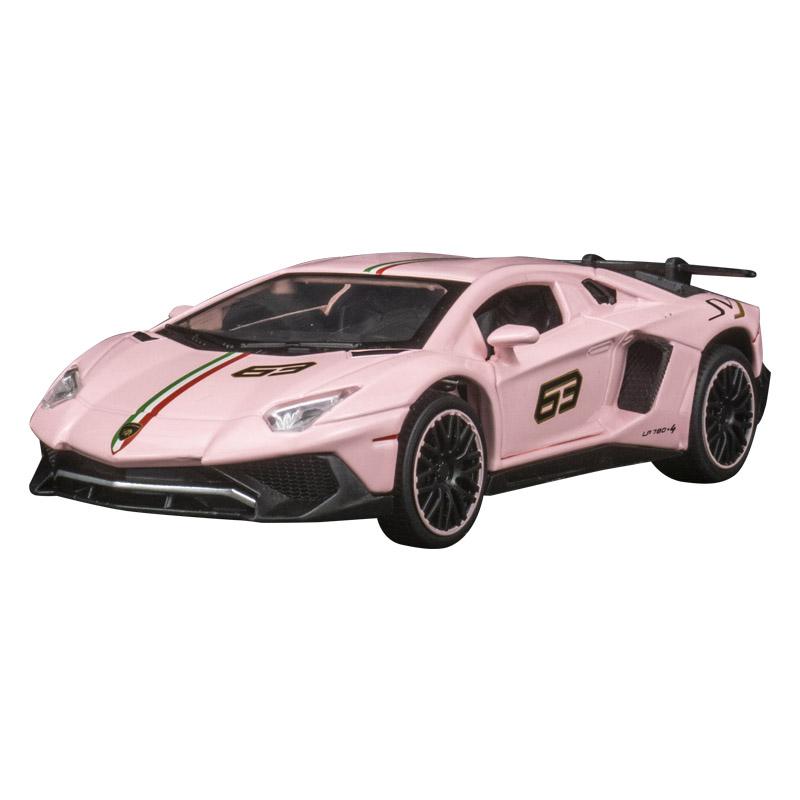 1:32 Lam Lp780-4 Legering Rally Auto Model Auto Ornament Collectie Deur Kan Worden Geopend Rijke Details, Fijn Vakmanschap