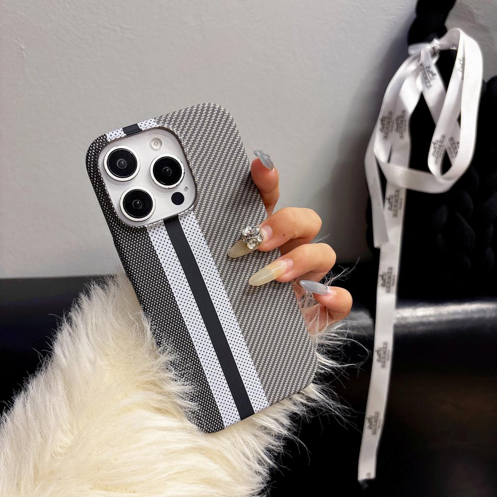 Kohlefaser-Textur Kunststoff Matt Stoßfänger Hülle Für iPhone 17 Air 16 15 14 13 12 Plus Pro Max Schlank Stoßfest Harte Rückseite Abdeckung