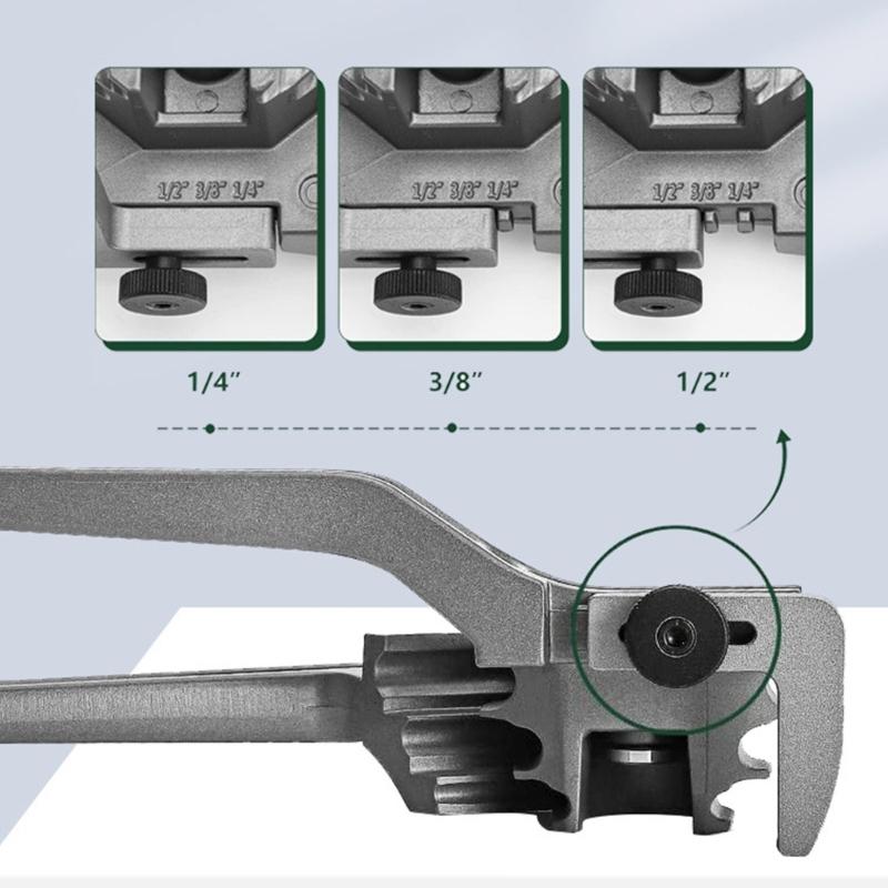 1/4" 3/8" 1/2'' 5/16" Tubing Bender 3 in 1 Tube Bender 180° HVAC Copper Aluminum Tubes Bending Tool for Air Conditioning