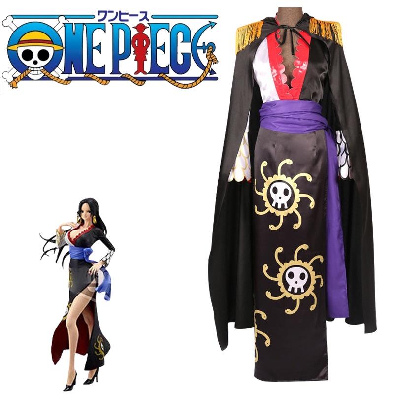 Fantasia Cosplay da Imperatriz das Cobras Hancock Para Fãs de One Piece