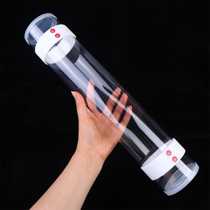 Magnetic Transparent Shuttlecocks Storage Tube Adjustable Shoulder Strap Weather Resistant Suitable for All Season Badminton Outdoor Games
