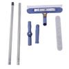 Window Squeegee 2 In 1 Window Cleaner with Extension Poles 180 Degrees Rotatable Cleaning Head for High Rise Glass