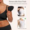 Sports Bras for Women Wireless Soft Workout Bra Full Coverage Push Up
