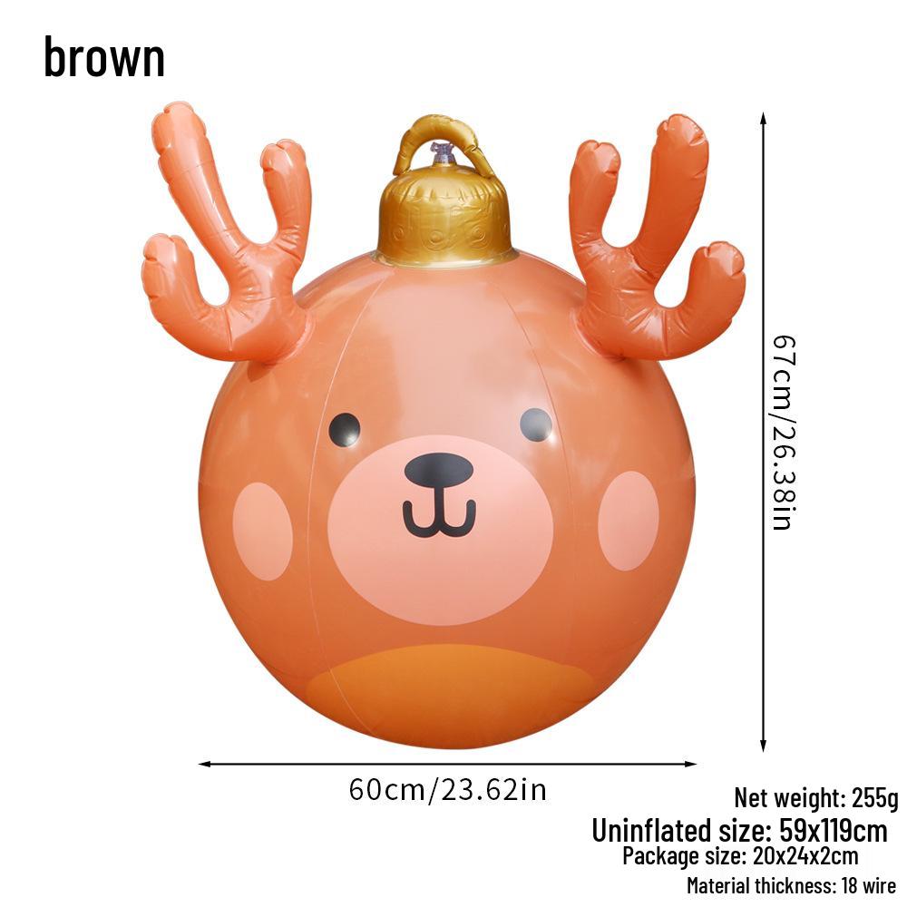 "Remote-Control Inflatable Christmas Lantern Ball for Outdoor Decoration"