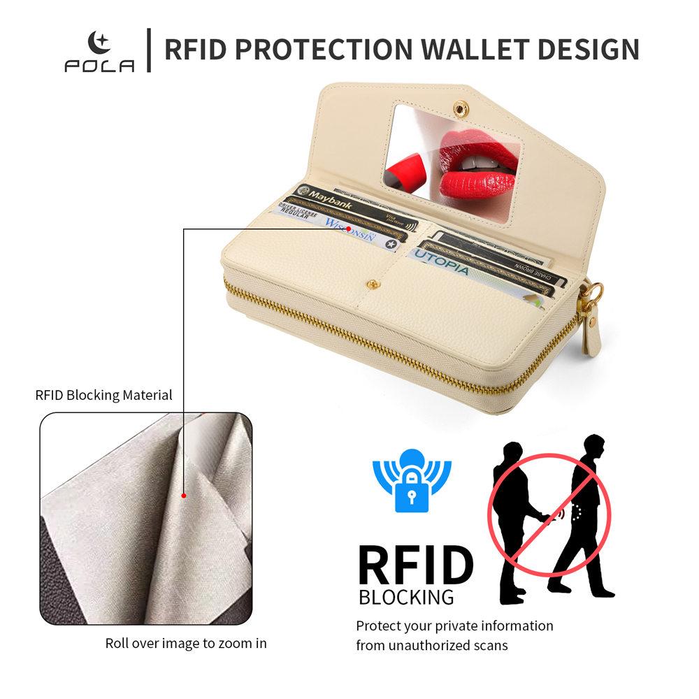 Detachable Lanyard Leather Wallet Cards Case For iPhone 17 17Air 16 15 14 Plus 13 12 11 Pro Max Crossbody Handbag Magnetic Cover