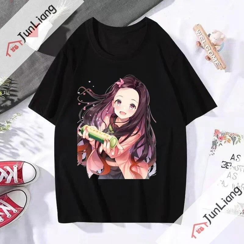 2023 New Summer Popular Unisexswear Japanese Anime Ghost Killing Blade Demon Slayer Unisex T-shirt Fashion Casual