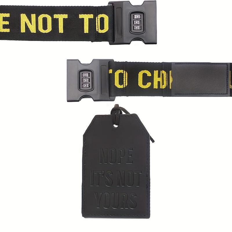 Travel Luggage Strap Combo 2pcs Elastic Straps + Boarding Pass Cross Code Trolley Strap with PU Tag for Easy Identification