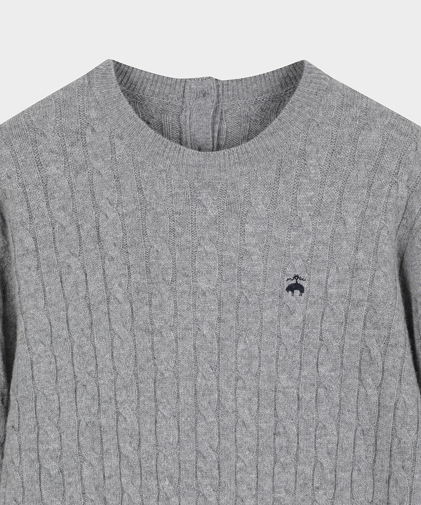 Brooks Brothers [Women'S] Wool Cable Dress (Grey) (Bbdzwb0002Wef)
